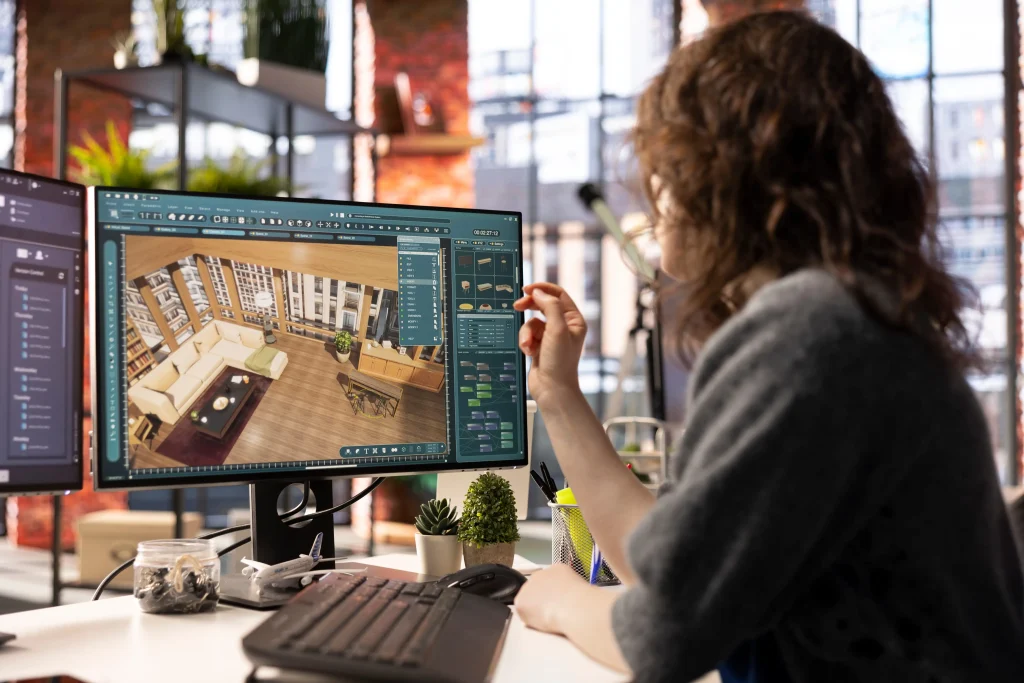 5D BIM concept illustrating 3D building model with integrated cost estimation data for construction projects.