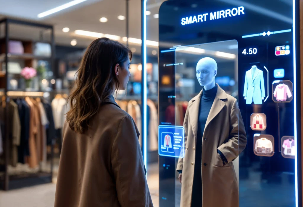 Latest News 7 Customer experience dashboard showing AI analytics alongside human support agents reviewing customer feedback and service metrics.