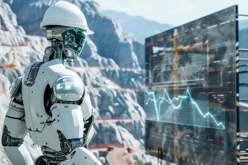 Large-scale hyperscale data center facility with high-density server racks and advanced cooling systems supporting AI workloads.