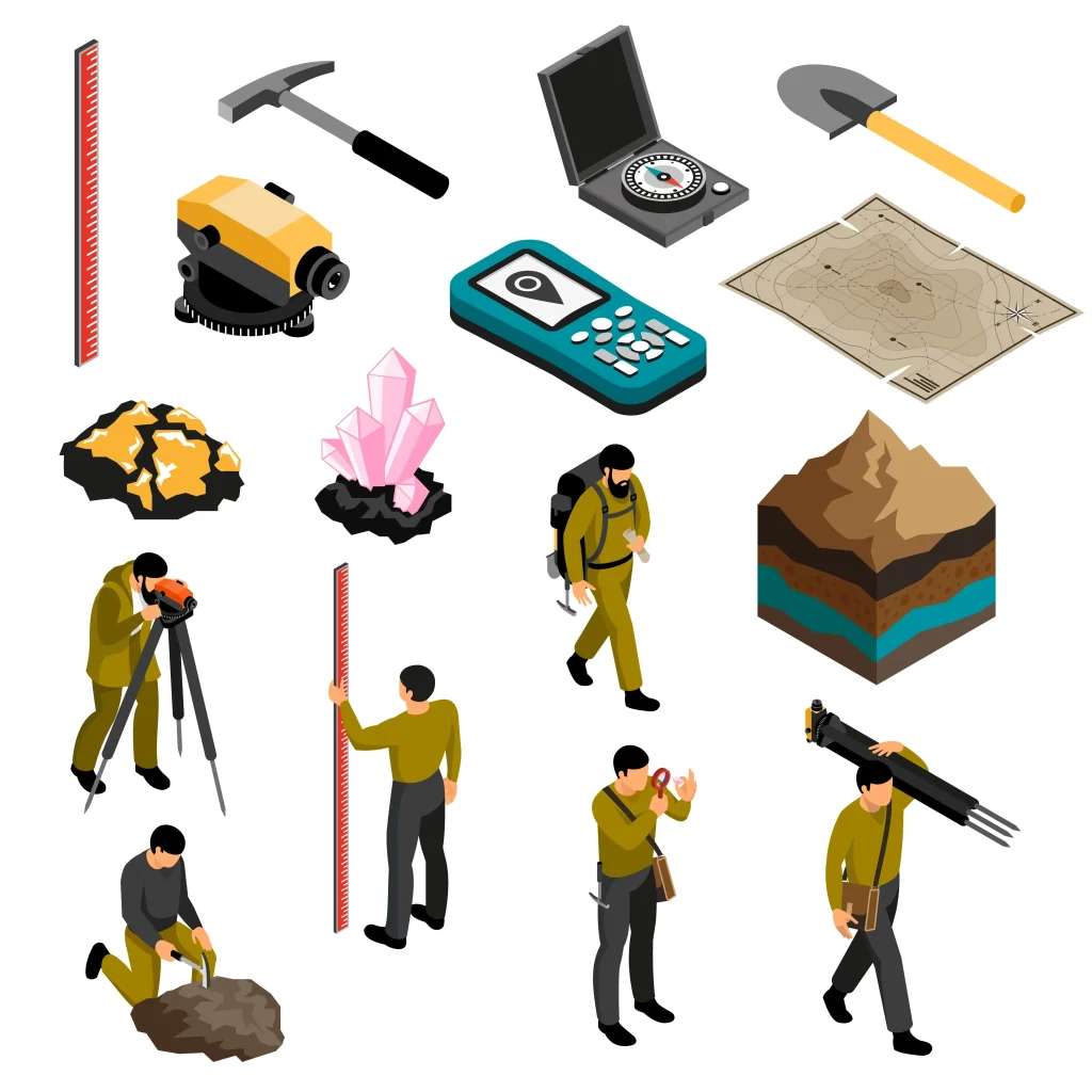 Underground utility mapping tools detecting buried pipes and cables with ground-penetrating radar and digital mapping interface.