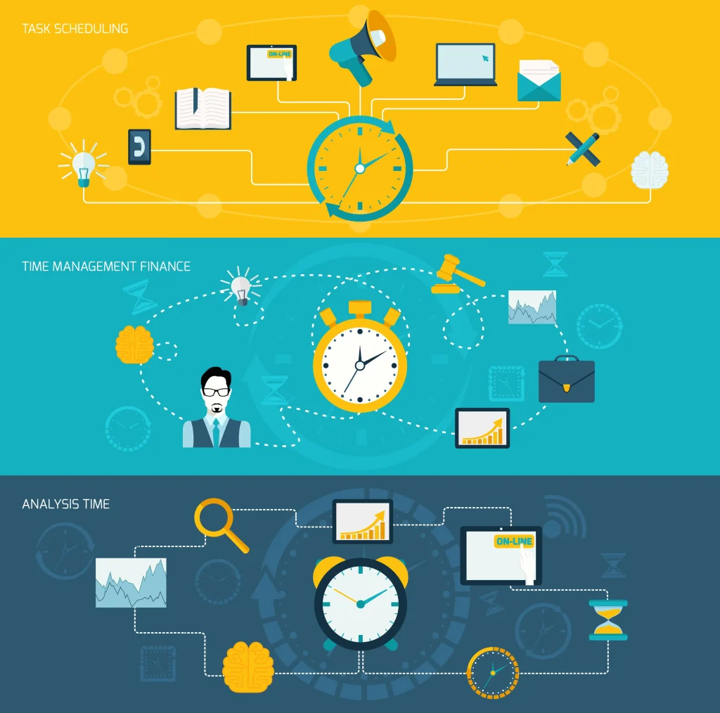 Time tracking software interface showing engineers logging work hours, project tasks, and productivity reports on a digital dashboard.