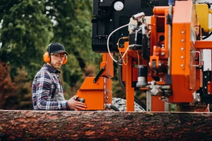 Autonomous construction equipment using AI and GPS technology to perform earth moving tasks on a large construction site with minimal human intervention.
